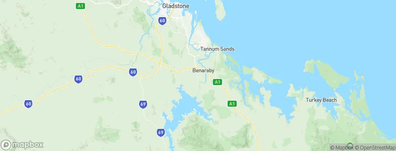 Benaraby, Australia Map