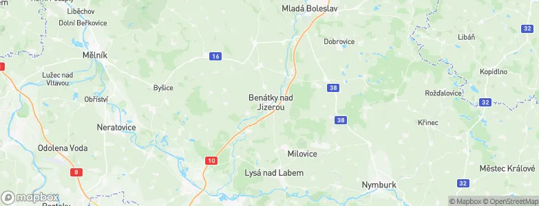 Benátky nad Jizerou, Czechia Map