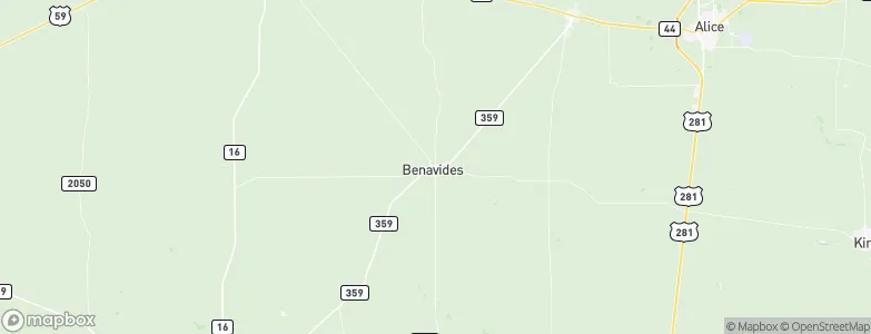 Benavides, United States Map