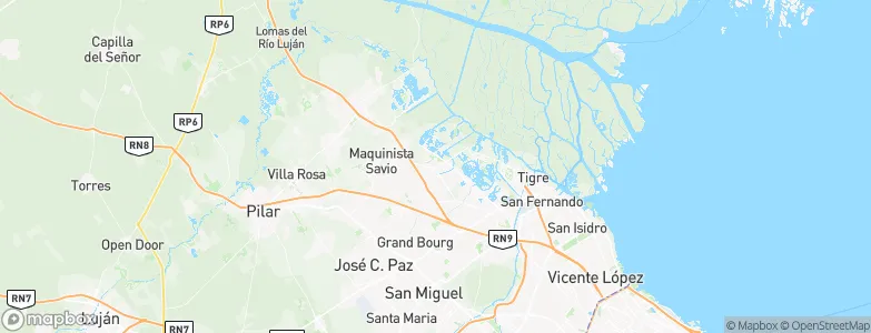 Benavídez, Argentina Map