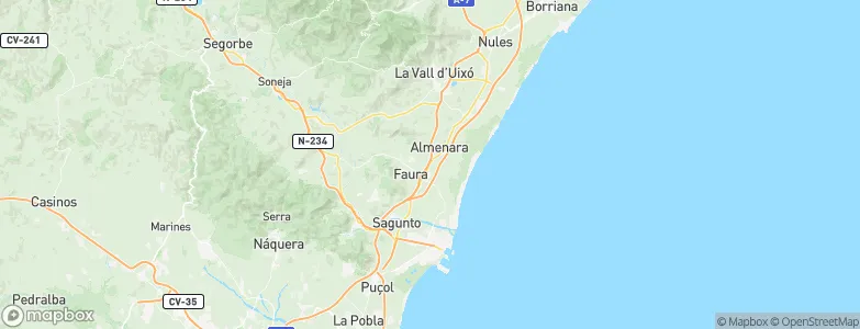 Benavites, Spain Map
