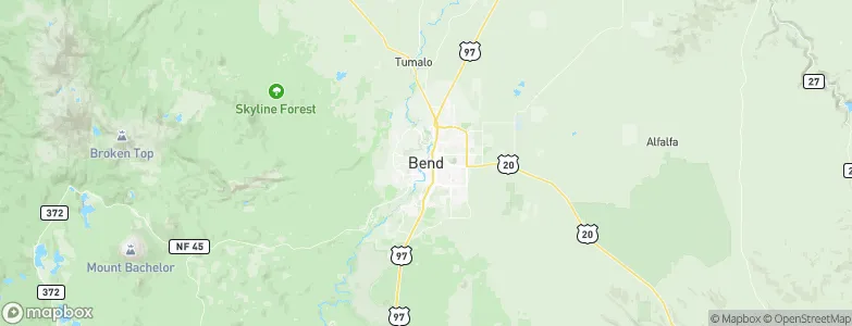Bend, United States Map