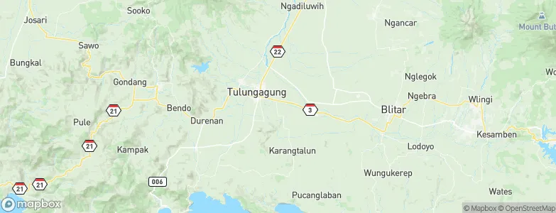 Bendilmuning, Indonesia Map