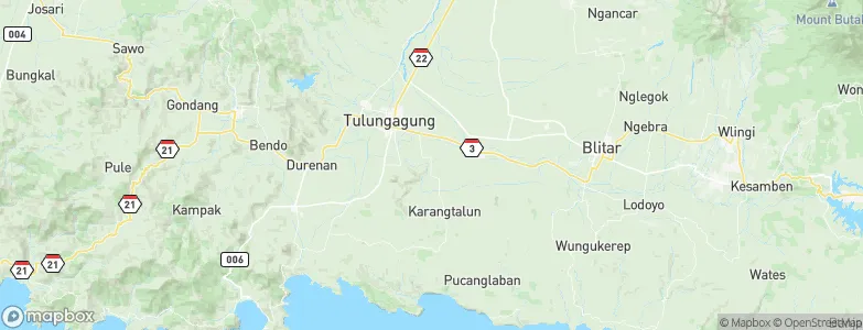 Bendilwungu Lor, Indonesia Map