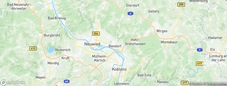 Bendorf, Germany Map