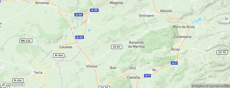 Beneixama, Spain Map