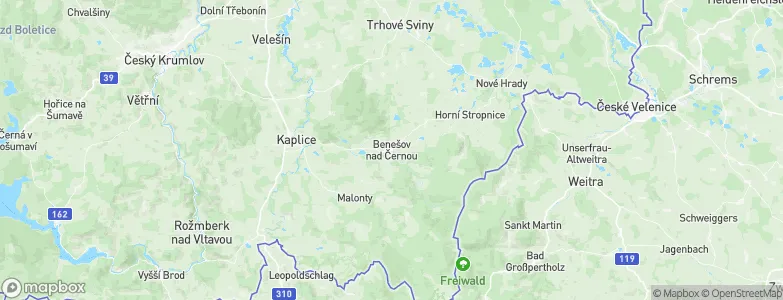 Benešov nad Černou, Czechia Map