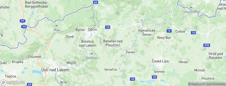 Benešov nad Ploučnicí, Czechia Map
