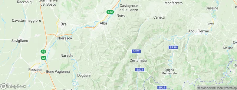 Benevello, Italy Map