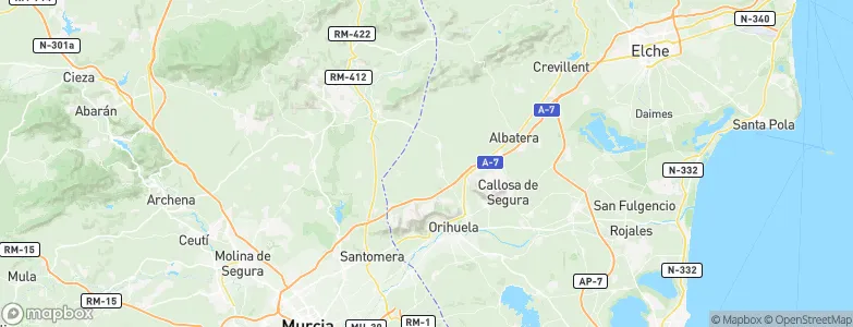 Benferri, Spain Map