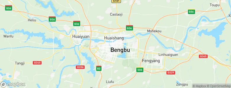 Bengbu, China Map