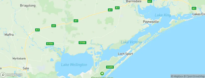 Bengworden, Australia Map