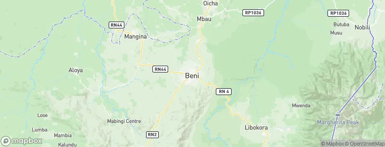 Beni, Democratic Republic of the Congo Map