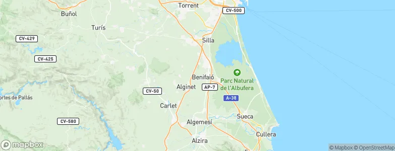 Benifaió, Spain Map