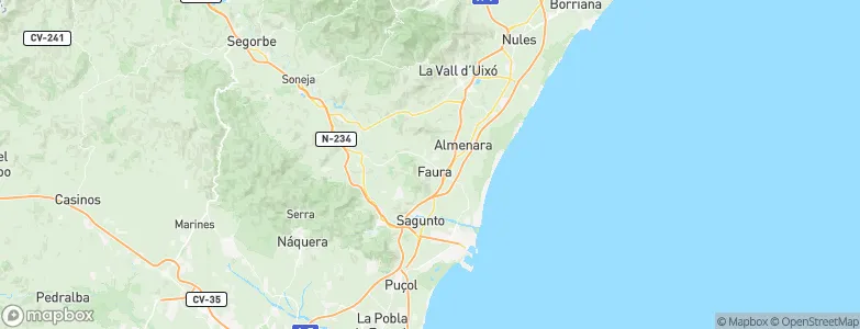 Benifairó de les Valls, Spain Map