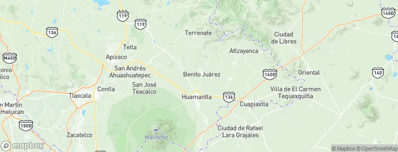 Benito Juárez, Mexico Map