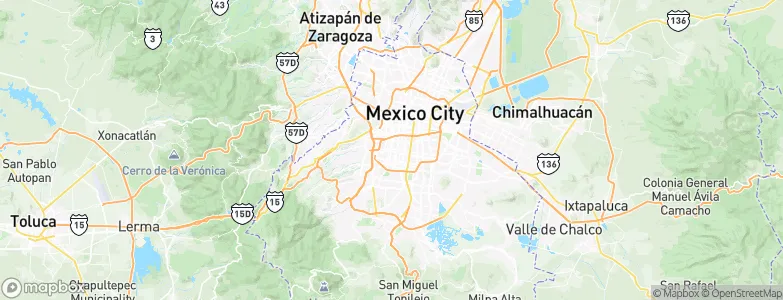 Benito Juarez, Mexico Map
