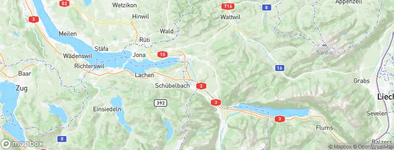 Benken (SG), Switzerland Map