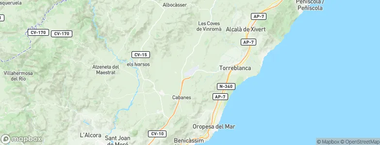 Benlloch, Spain Map