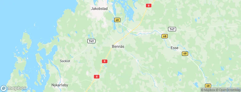 Bennäs, Finland Map