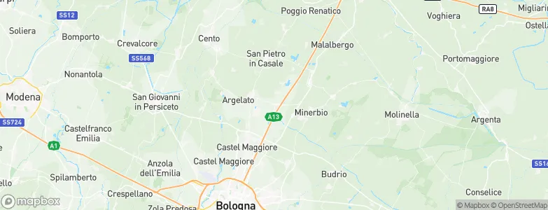 Bentivoglio, Italy Map