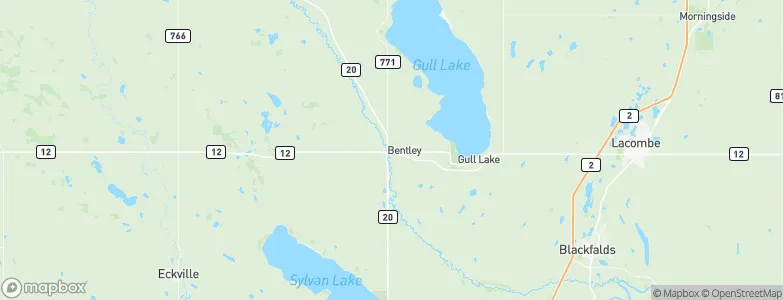 Bentley, Canada Map