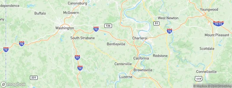 Bentleyville, United States Map
