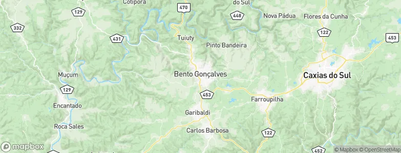 Bento Gonçalves, Brazil Map
