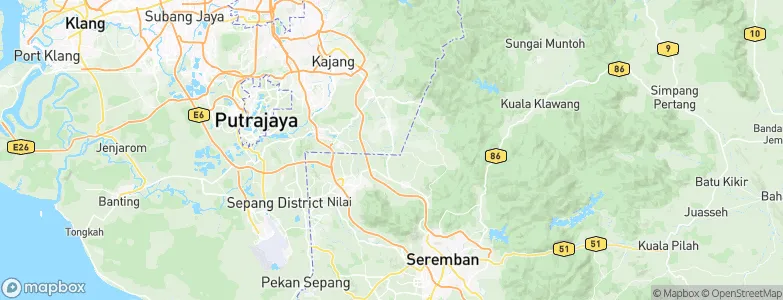 Beranang, Malaysia Map