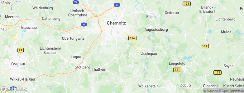 Berbisdorf, Germany Map