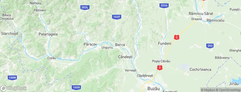 Berca, Romania Map
