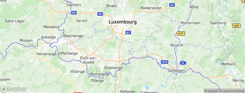 Berchem, Luxembourg Map