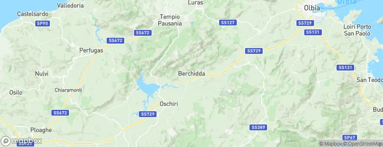 Berchidda, Italy Map