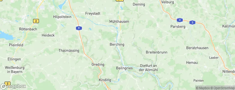 Berching, Germany Map
