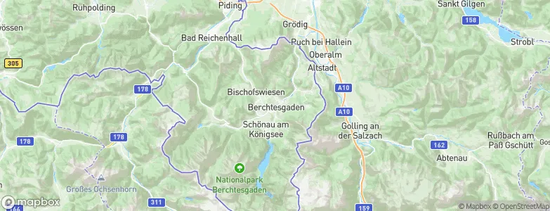 Berchtesgaden, Germany Map