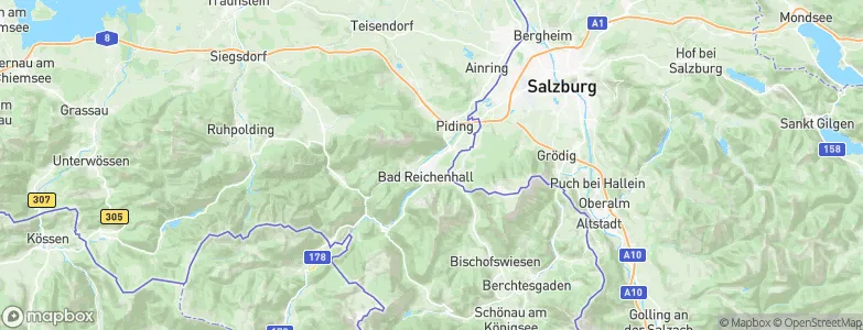 Berchtesgadener Land, Germany Map