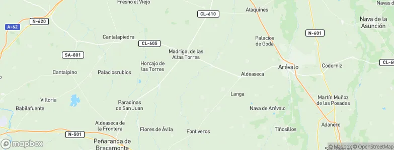 Bercial de Zapardiel, Spain Map