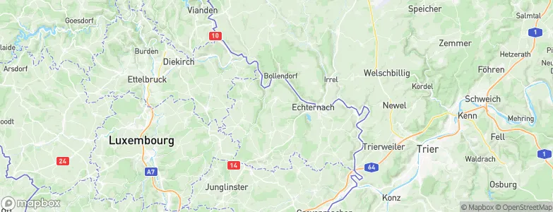 Berdorf, Luxembourg Map