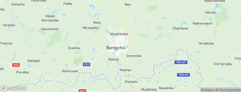 Berdychiv, Ukraine Map