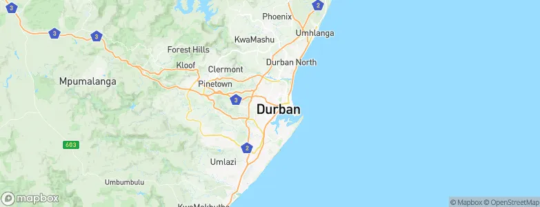 Berea, South Africa Map