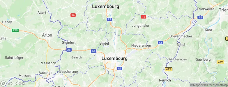 Béreldange, Luxembourg Map