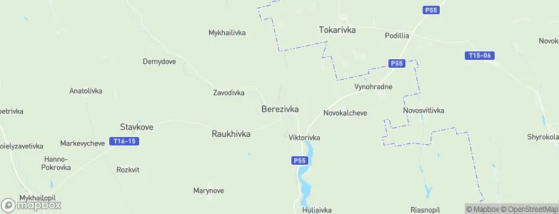 Berezivka, Ukraine Map