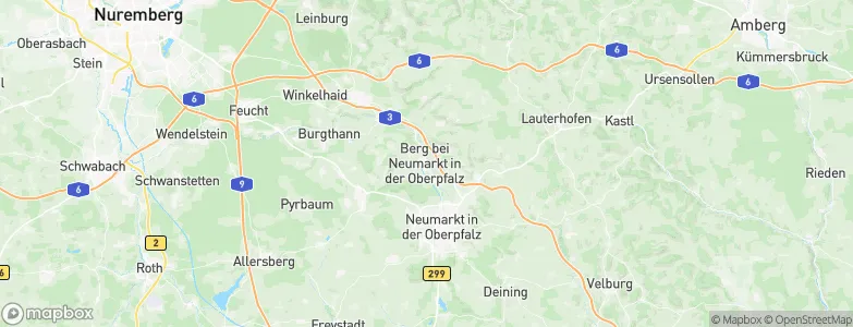 Berg bei Neumarkt in der Oberpfalz, Germany Map