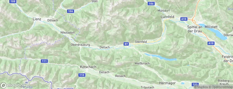 Berg im Drautal, Austria Map