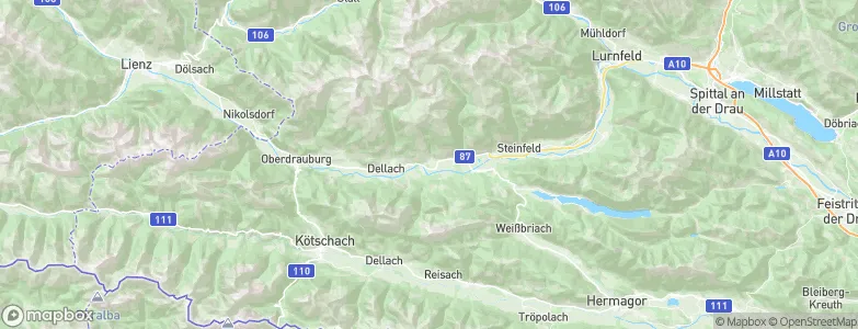 Berg im Drautal, Austria Map