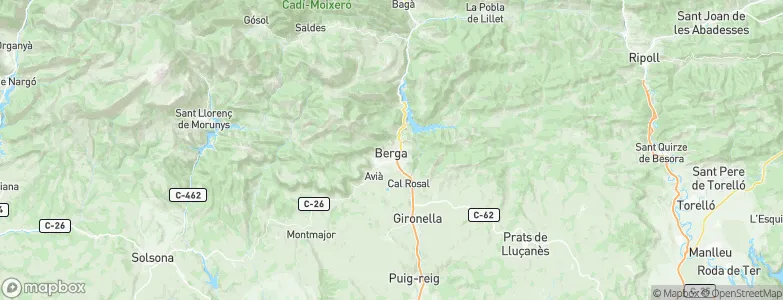 Berga, Spain Map