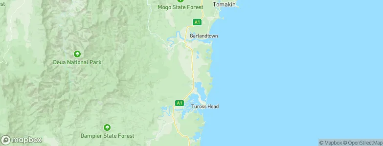 Bergalia, Australia Map