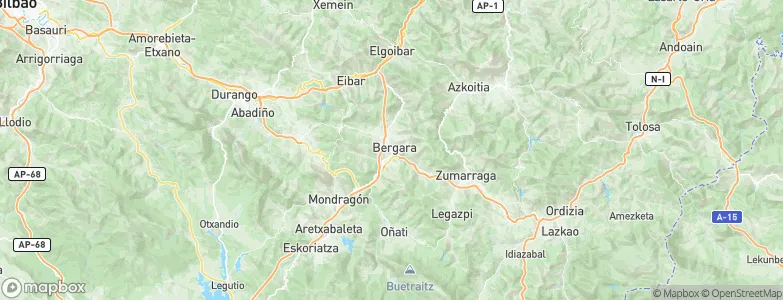 Bergara, Spain Map