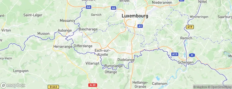 Bergem, Luxembourg Map