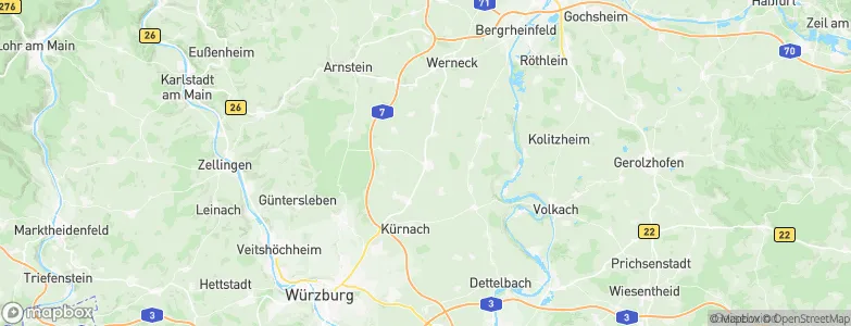 Bergtheim, Germany Map